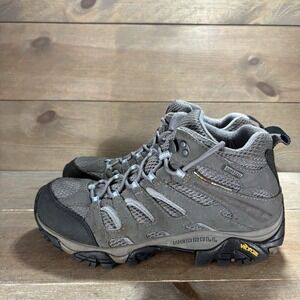 merrell moab 2 womens size 8.5 shoes gray waterproof hiking boots